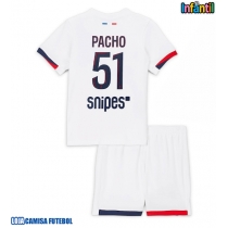 Camisa de Futebol Paris Saint-Germain Willian Pacho #51 Equipamento Secundário Infantil 2025-26 Manga Curta (+ Calças curtas)